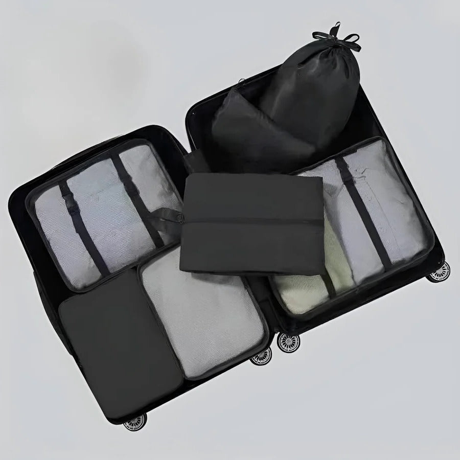 Compact 7 Piece Travel Packing Cube Set