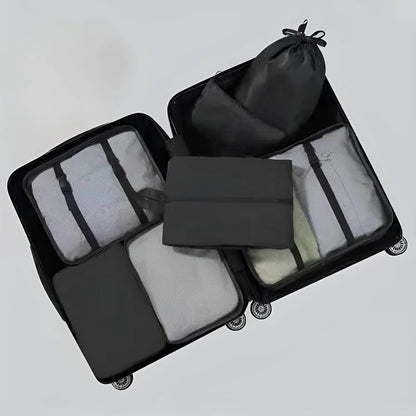 Compact 7 Piece Travel Packing Cube Set