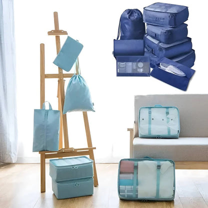 Compact 7 Piece Travel Packing Cube Set