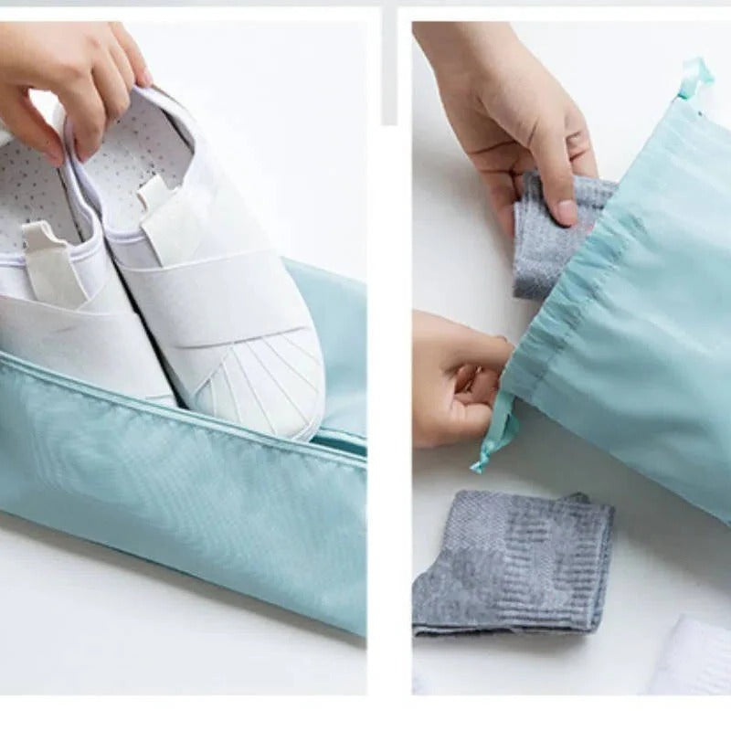 Compact 7 Piece Travel Packing Cube Set