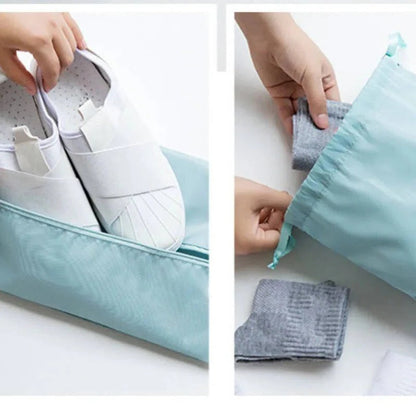 Compact 7 Piece Travel Packing Cube Set