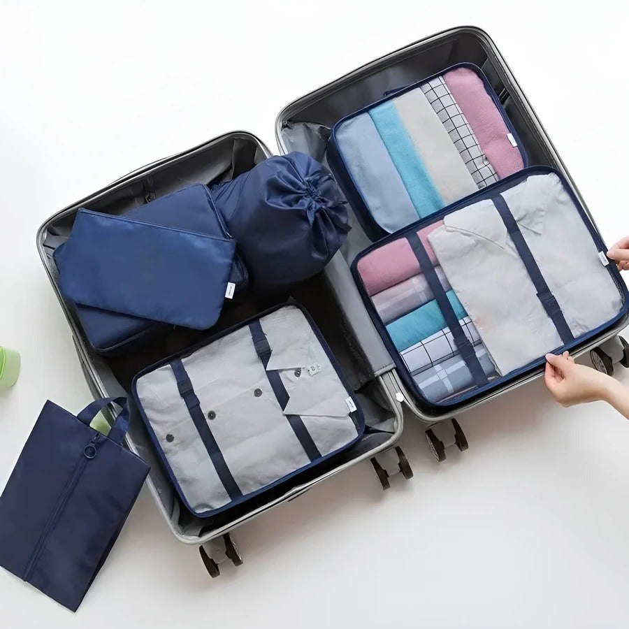 Compact 7 Piece Travel Packing Cube Set