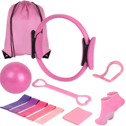 Home Fitness Exercise Ball and Resistance Kit - Fesara