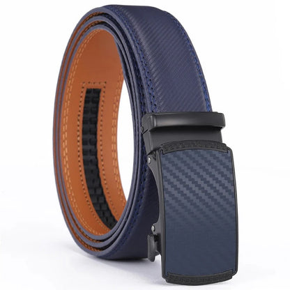 Premium Leather Men's Auto Buckle Belt
