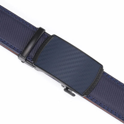Premium Leather Men's Auto Buckle Belt