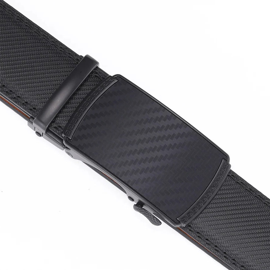 Premium Leather Men's Auto Buckle Belt