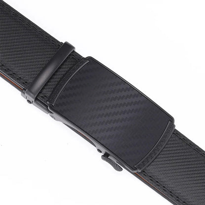 Premium Leather Men's Auto Buckle Belt