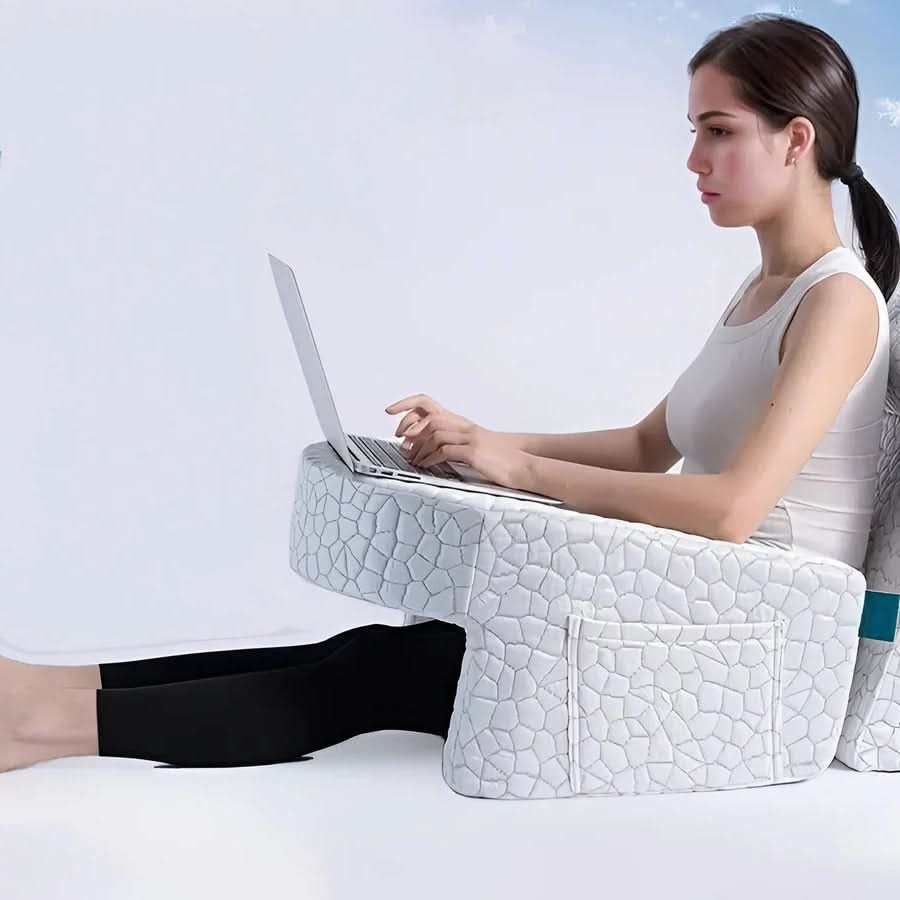 Comfortable Reading Pillow with Armrest and Backrest Support