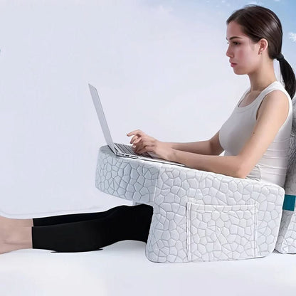Comfortable Reading Pillow with Armrest and Backrest Support