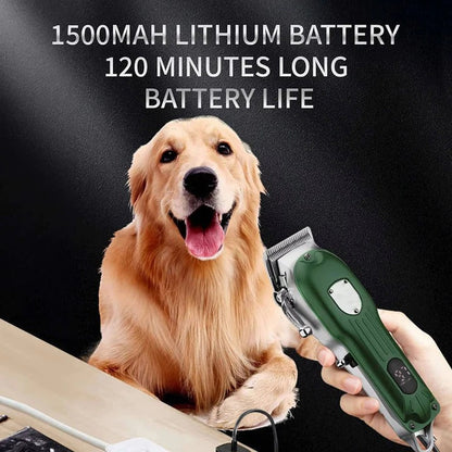 Premium Cordless Dog Grooming Clippers Kit