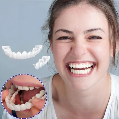 Reusable Snap On Smile Veneers for Top and Bottom Teeth