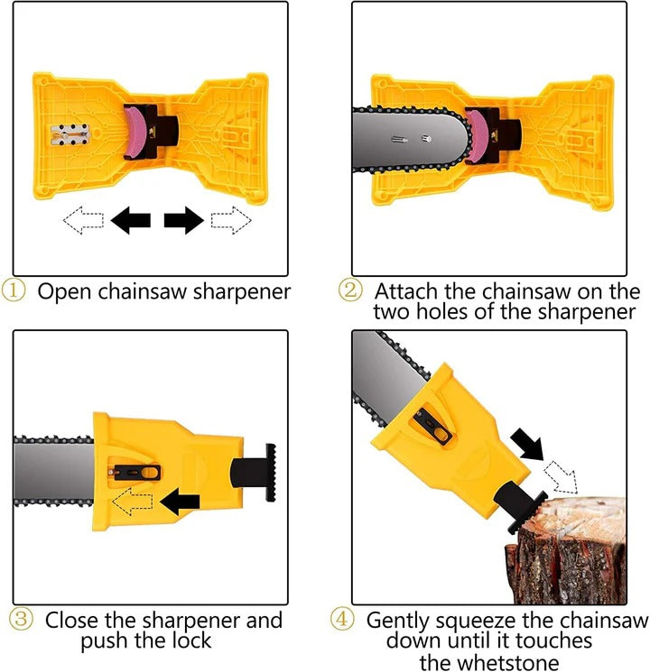 Compact Chainsaw Sharpener Kit, Easy Blade Sharpener Tool