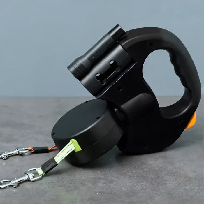 Durable Double Dog Leash With 360 Swivel Connector - Fesara