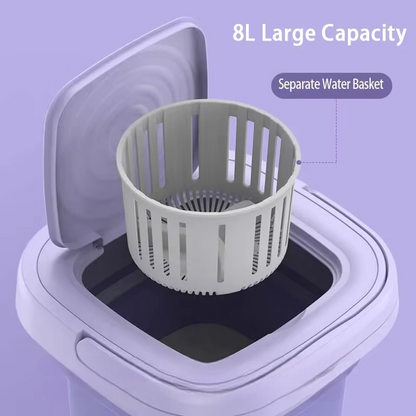 Portable Compact 8L Laundry Washer Dryer