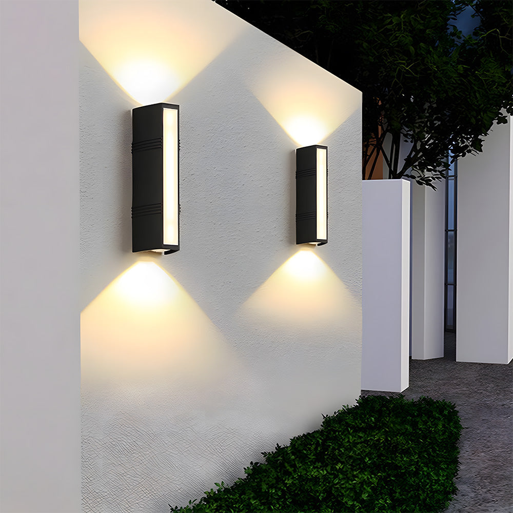 Modern Outdoor Sconce UpDown Exterior Lighting Fixture