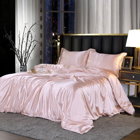 Soft Premium 4-Piece Silk Bed Set