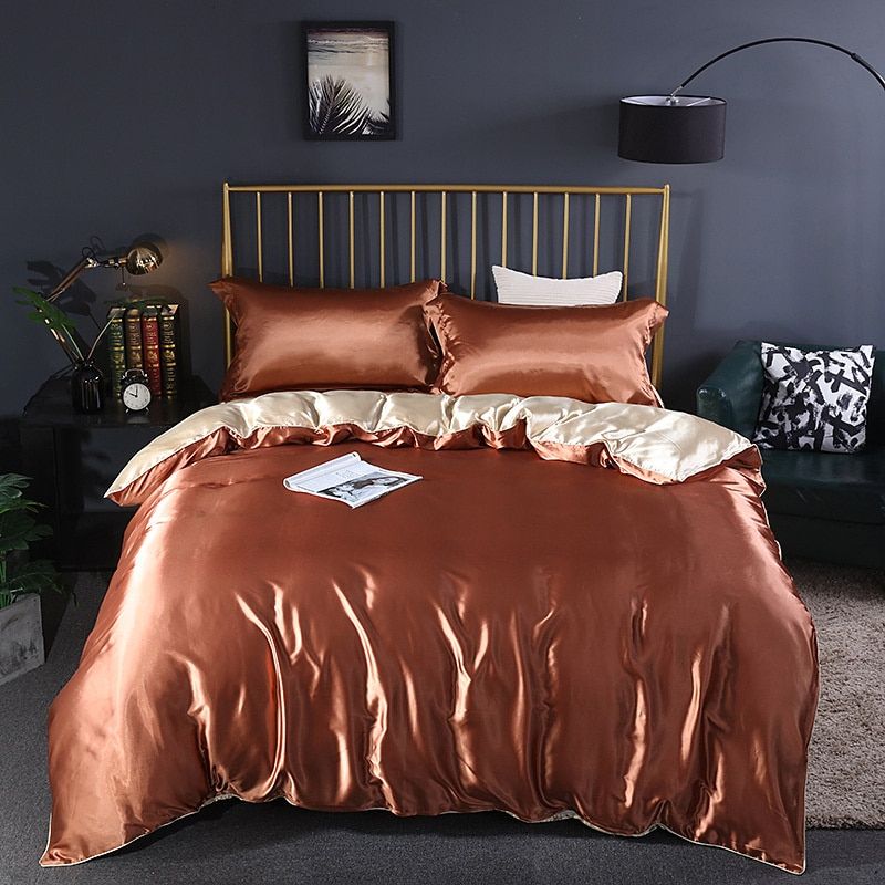 Soft Premium 4-Piece Silk Bed Set