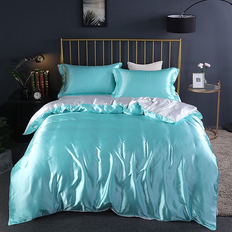 Soft Premium 4-Piece Silk Bed Set