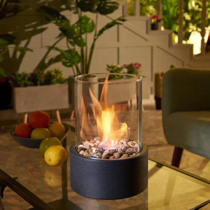 Round Glass Outdoor Table Lamp - Fesara