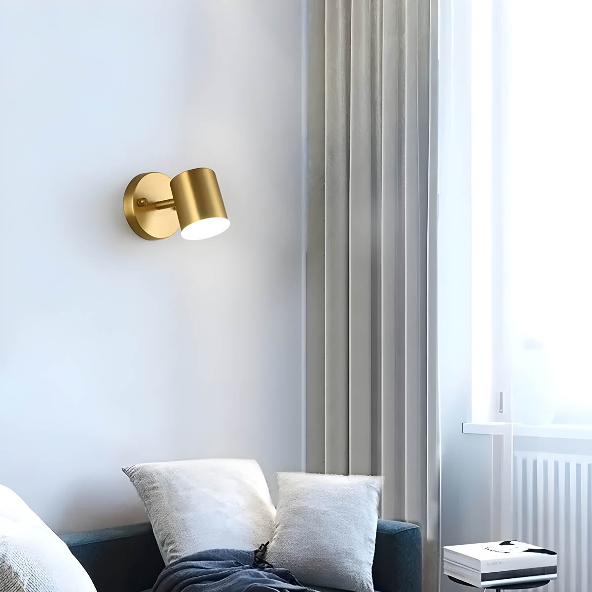 Modern Copper LED Wall Sconce Lights - Fesara