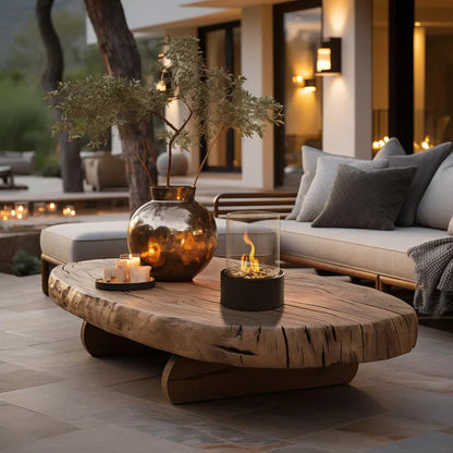 Compact Outdoor Glass Table Lantern