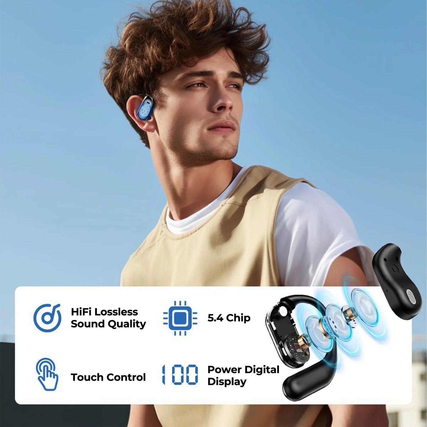 Wireless Universal Language Translator Earbuds