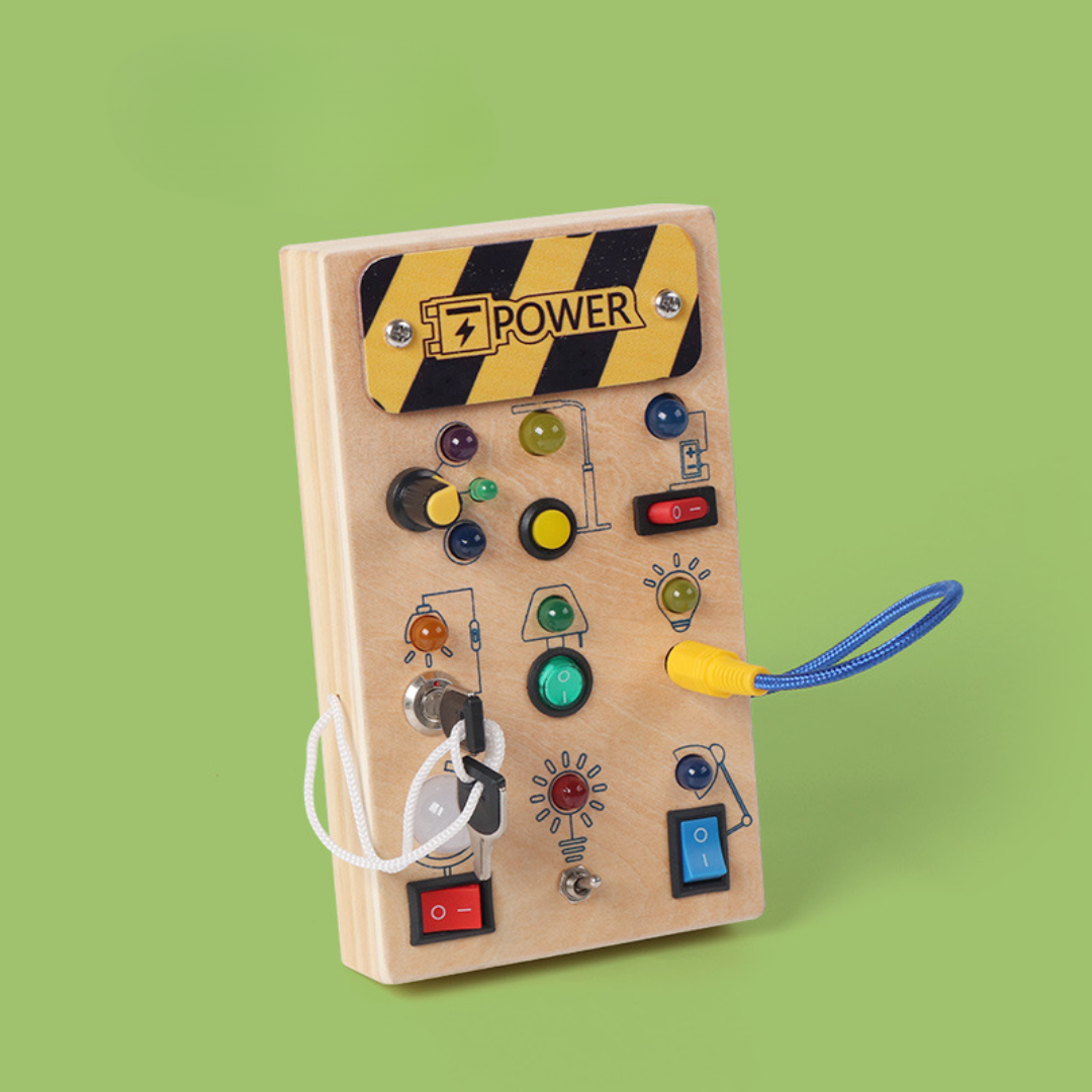 Interactive Wooden LED Sensory Toy for Toddlers