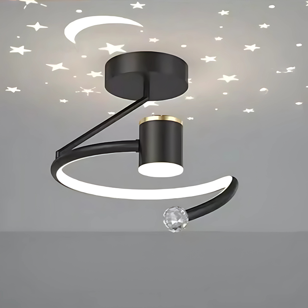 Stylish LED Starry Night Ceiling Light Fixture - Fesara