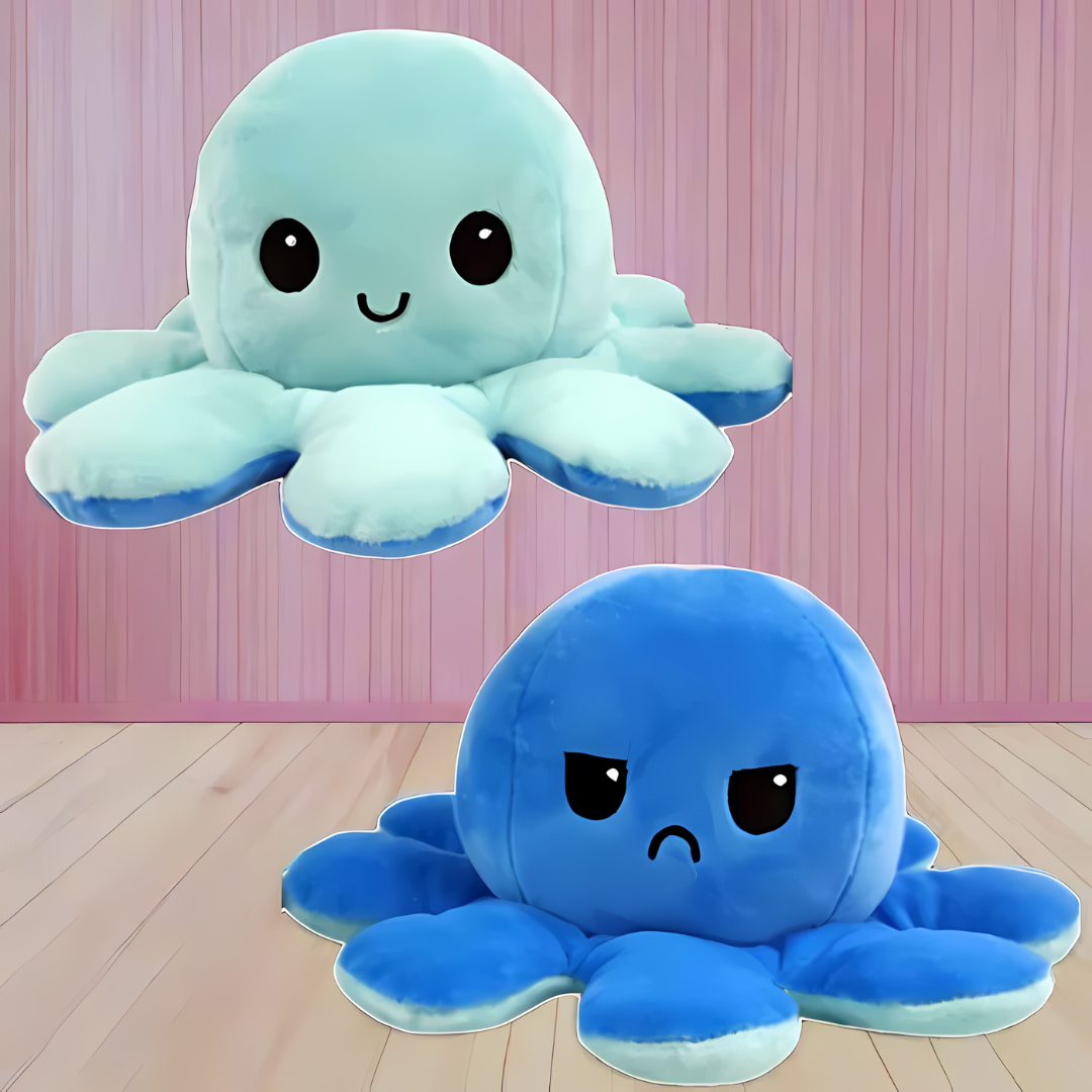 Cuddly Octopus Reversible Stuffed Animal Toy