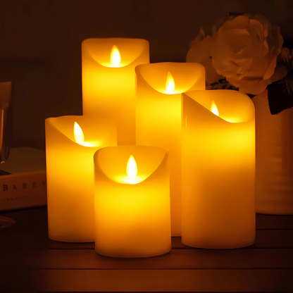 Realistic LED Flicker Candle Set