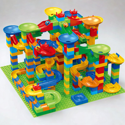 Fun Marble Run Construction Toy Blocks