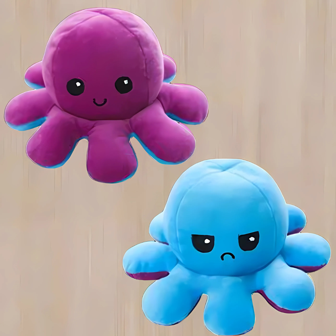 Cuddly Octopus Reversible Stuffed Animal Toy