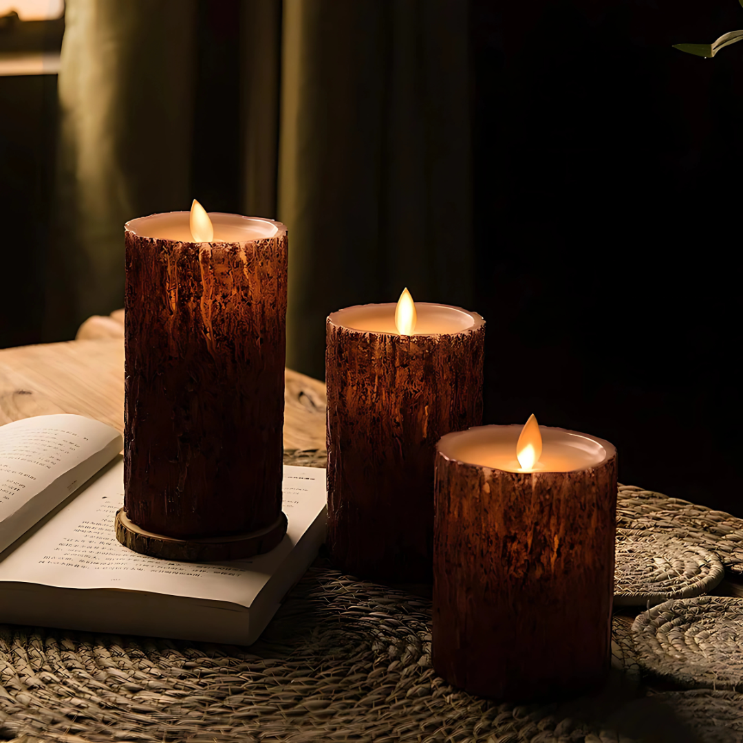 Realistic LED Flicker Candle Set