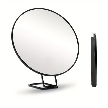 Compact Travel Makeup Mirror with Suction Cup Base