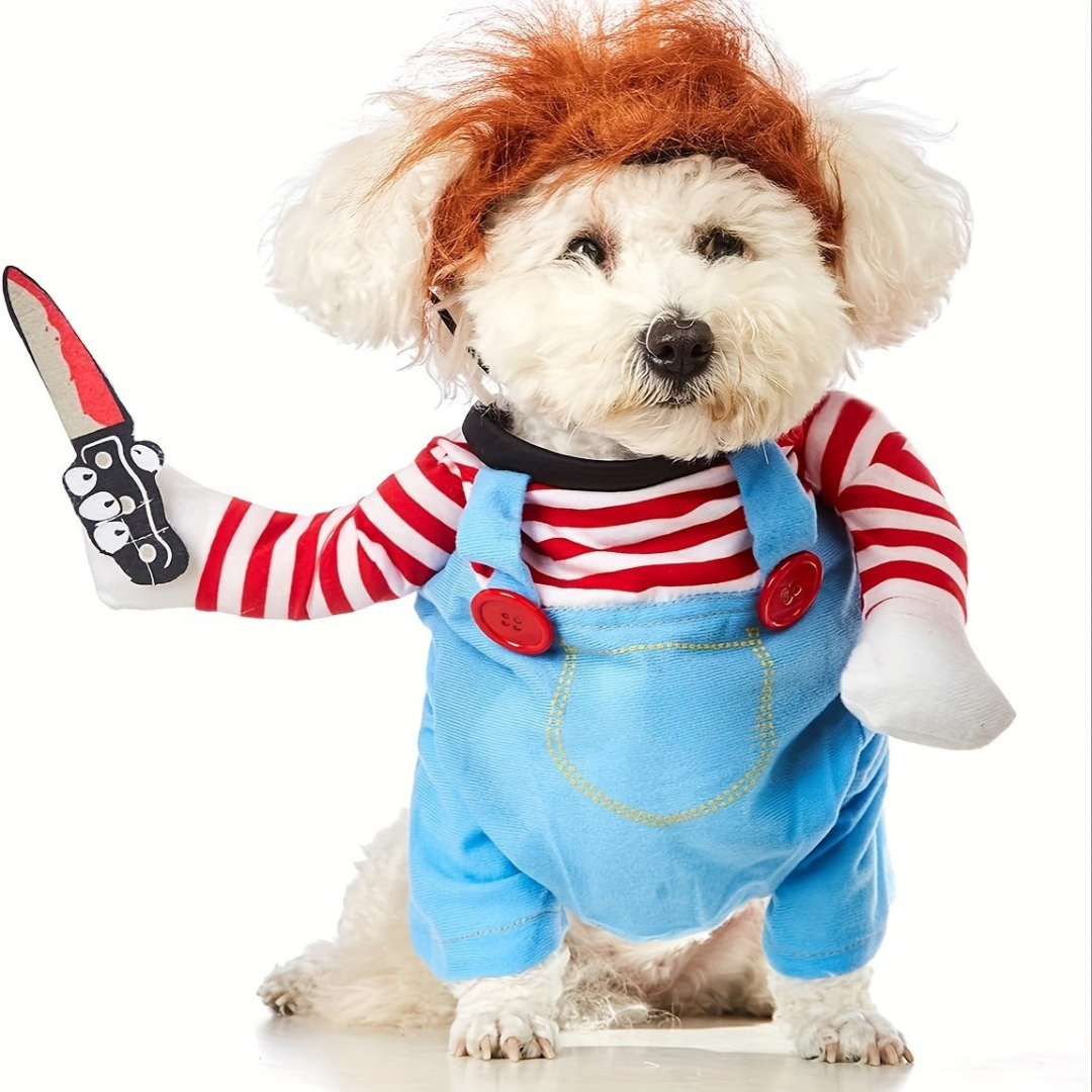 Spooky Dog Halloween Costume Cute Plush Outfit