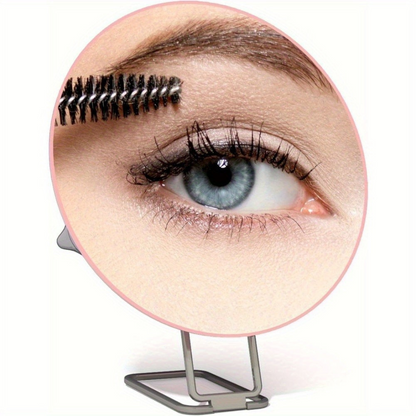 Compact Travel Makeup Mirror with Suction Cup Base