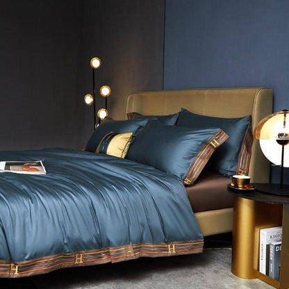 Luxury Blue Bedding Set