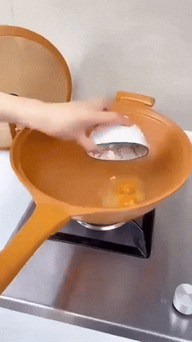 Non-Stick Wok with Steam Cooker Basket