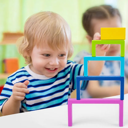 Vibrant Wooden Blocks Toy for Kids