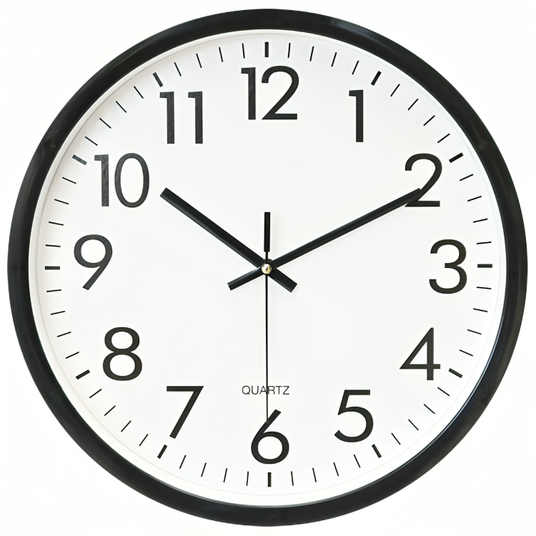 Accurate Digital Atomic Clock with Sleek Black Finish - Fesara