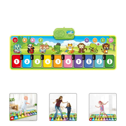 Fun Kids Piano Playmat with 8 Musical Instrument Sounds