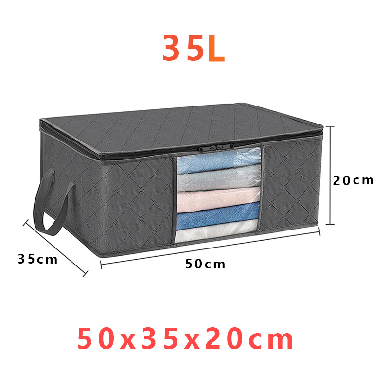 Collapsible Plastic Storage Bins with Lids and Window
