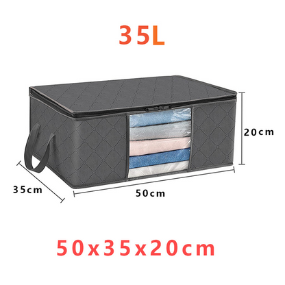 Collapsible Plastic Storage Bins with Lids and Window