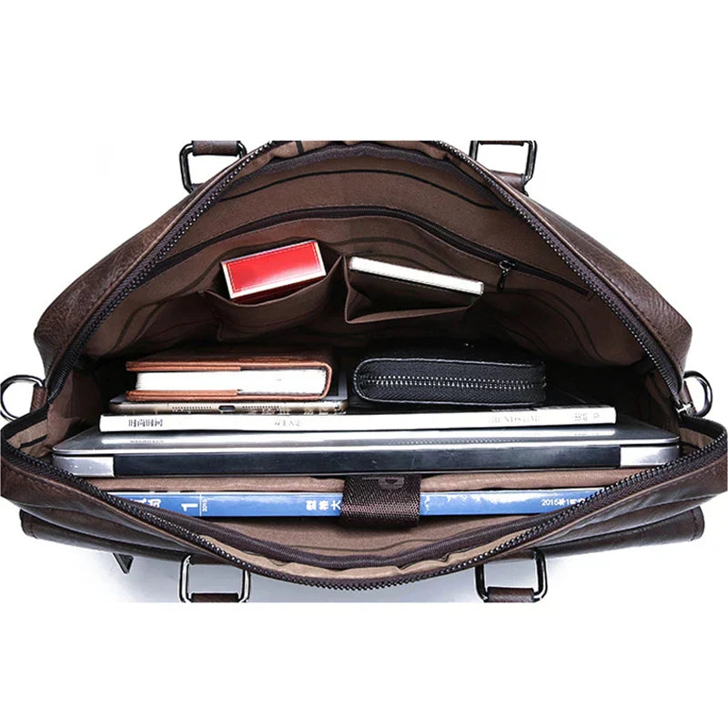 Premium Leather Mens Crossbody Bag Daily Use