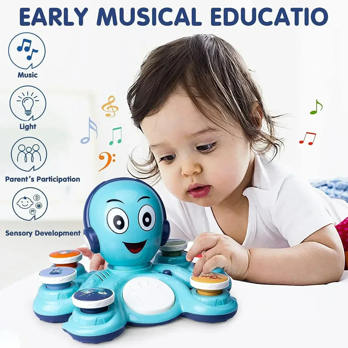 Colorful Octopus Music Toy