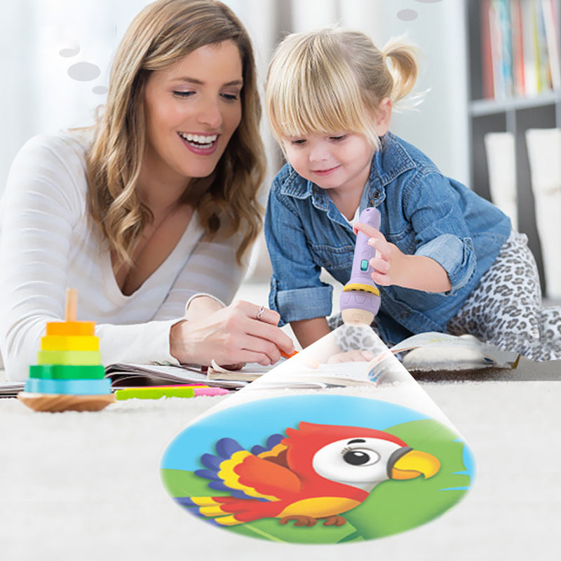 Fun Kids Night Light Projector Flashlight