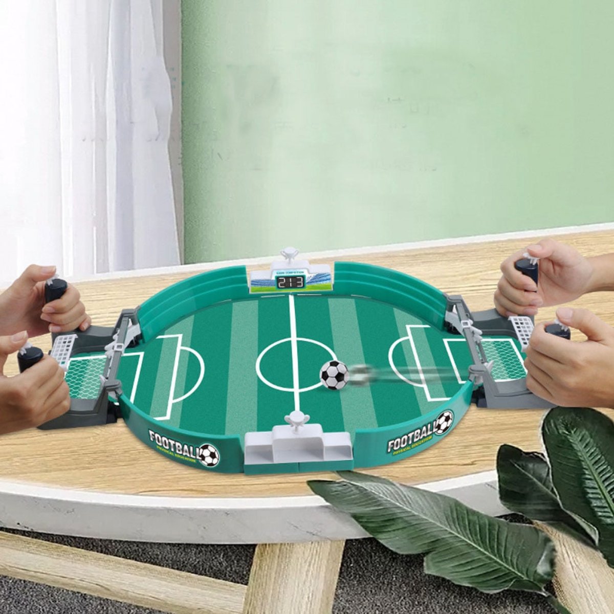 Compact Tabletop Foosball Game for Kids and Adults