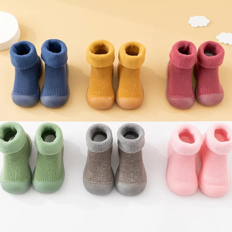 Grip Sole Toddler Socks Shoes for Boys Girls