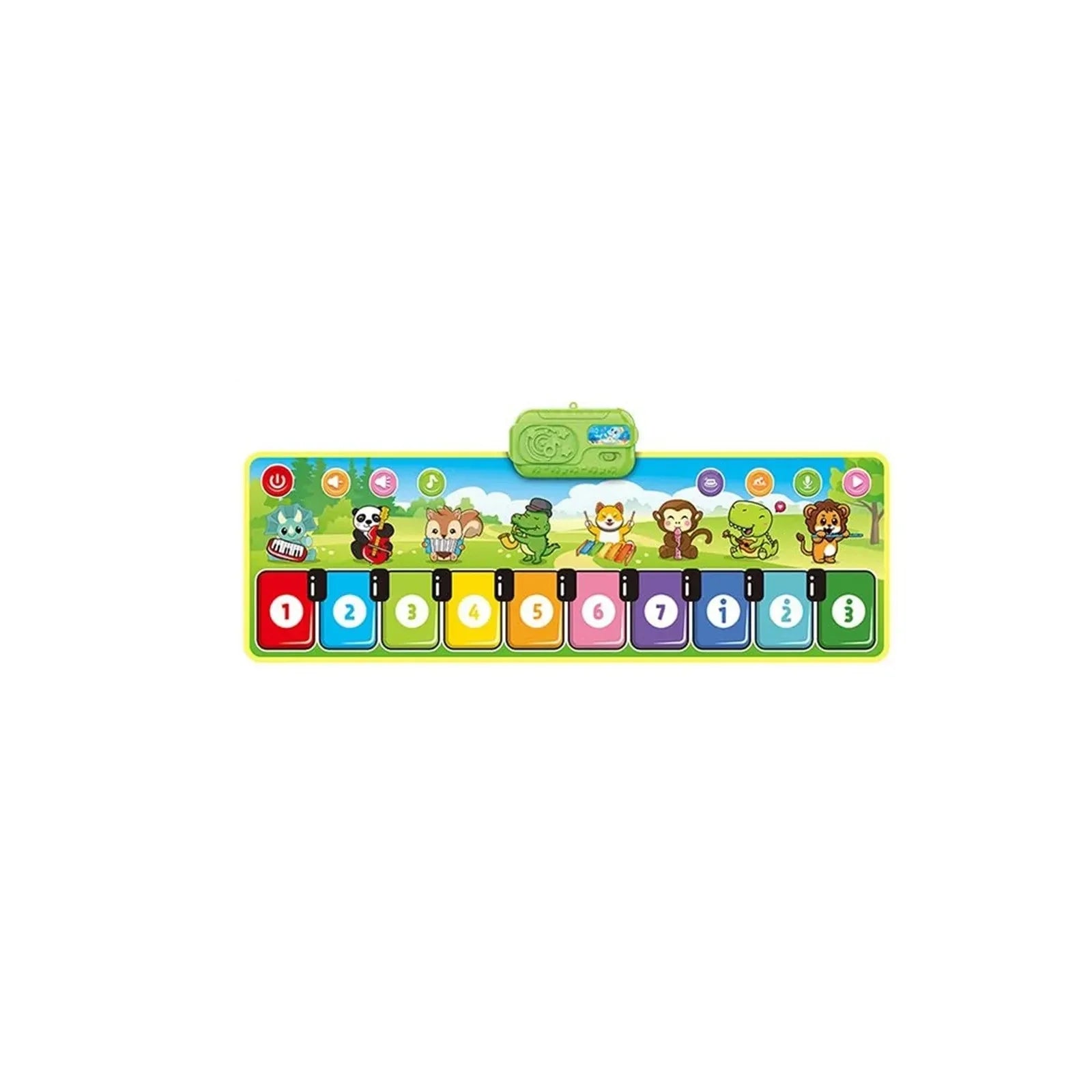 Fun Kids Piano Playmat with 8 Musical Instrument Sounds - Fesara