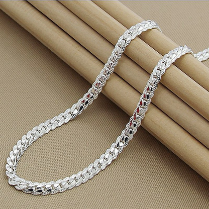 Beautiful Silver Chain Necklace for Ladies Luxury Gift